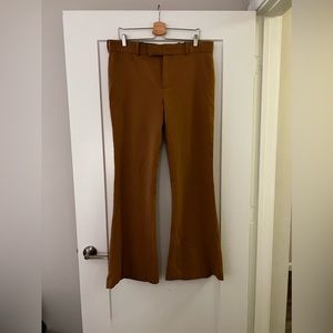 Zara brown bell bottle pants in size XL